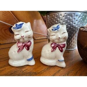 Vintage Shawnee Puss n Boots Cat Salt Pepper Shakers Mid Century Modern MCM
